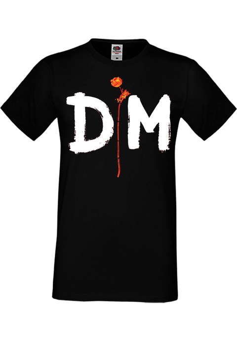 Férfi fém póló rövid ujjú fém póló Depeche Mode Gift Depeche Mode 1, Fekete