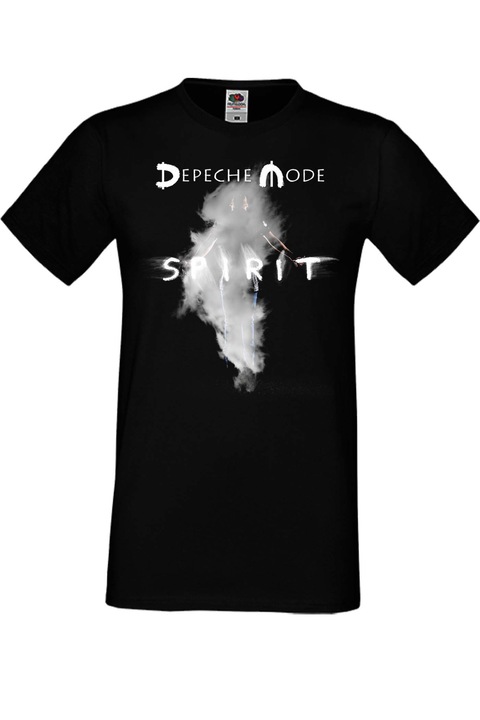 Férfi fém póló rövid ujjú fém póló Depeche Mode Gift Depeche Mode Spirit 2, Fekete