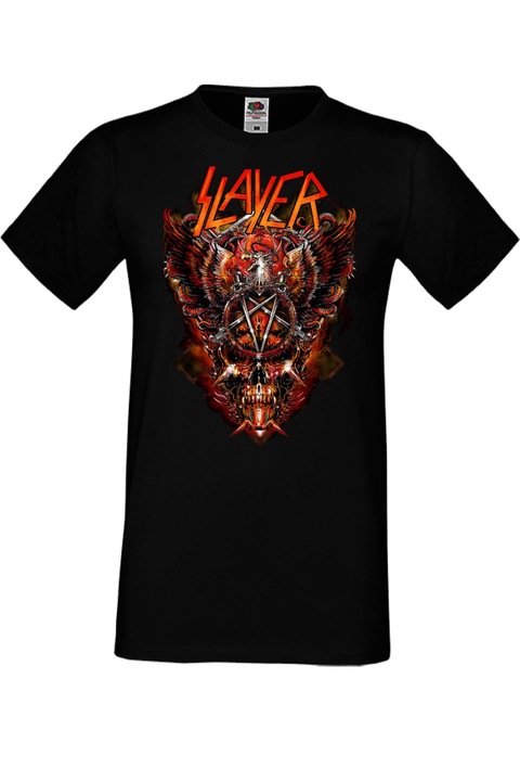 Férfi fém póló rövid ujjú Slayer fém póló ajándék Slayer 8, Fekete
