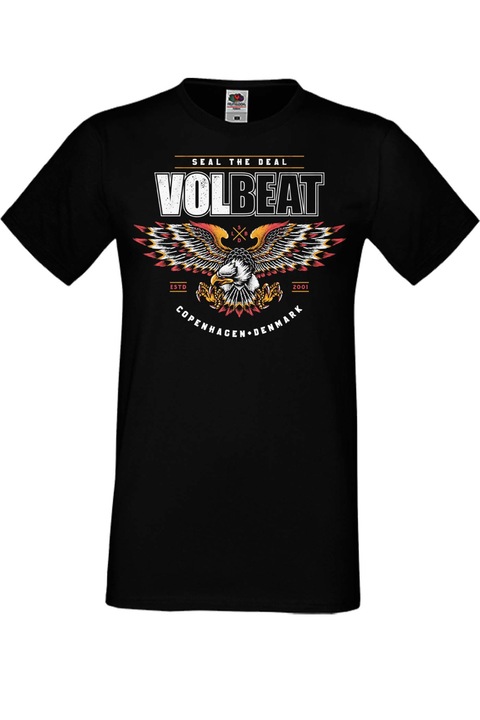 Férfi fém póló rövid ujjú fém póló Volbeat ajándék Volbeat 31 VICTORIOUS, Fekete