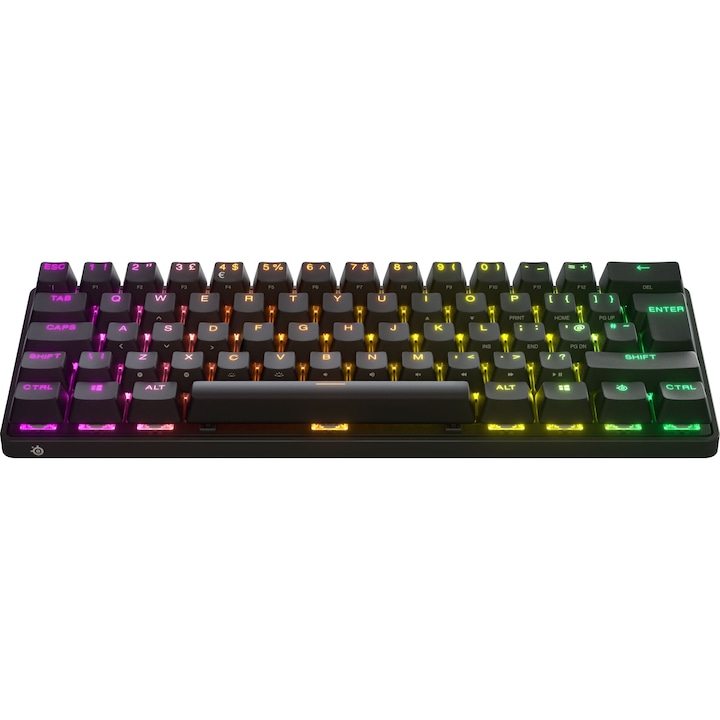 Безжична геймърска клавиатура SteelSeries Apex Pro Mini, Черен, Bluetooth