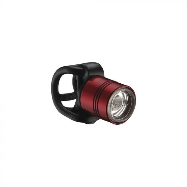 LED kerékpár fényszóró, Lezyne, Femto Drive, alumínium, 15 lumen, 2 üzemmód, piros