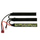 Батерия LiPo Gens Ace Airsoft, напрежение 11.1V, капацитет 1500mA, скорост на разреждане 25C, плътен конектор, състоящ се от три стика
