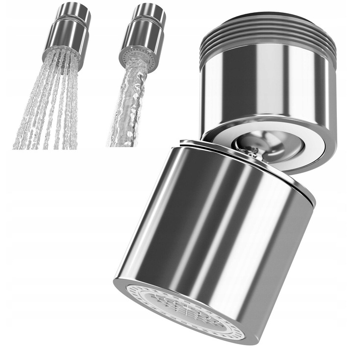 Aerator M22/M24 pentru baterie, Granitan, Alama, Crom