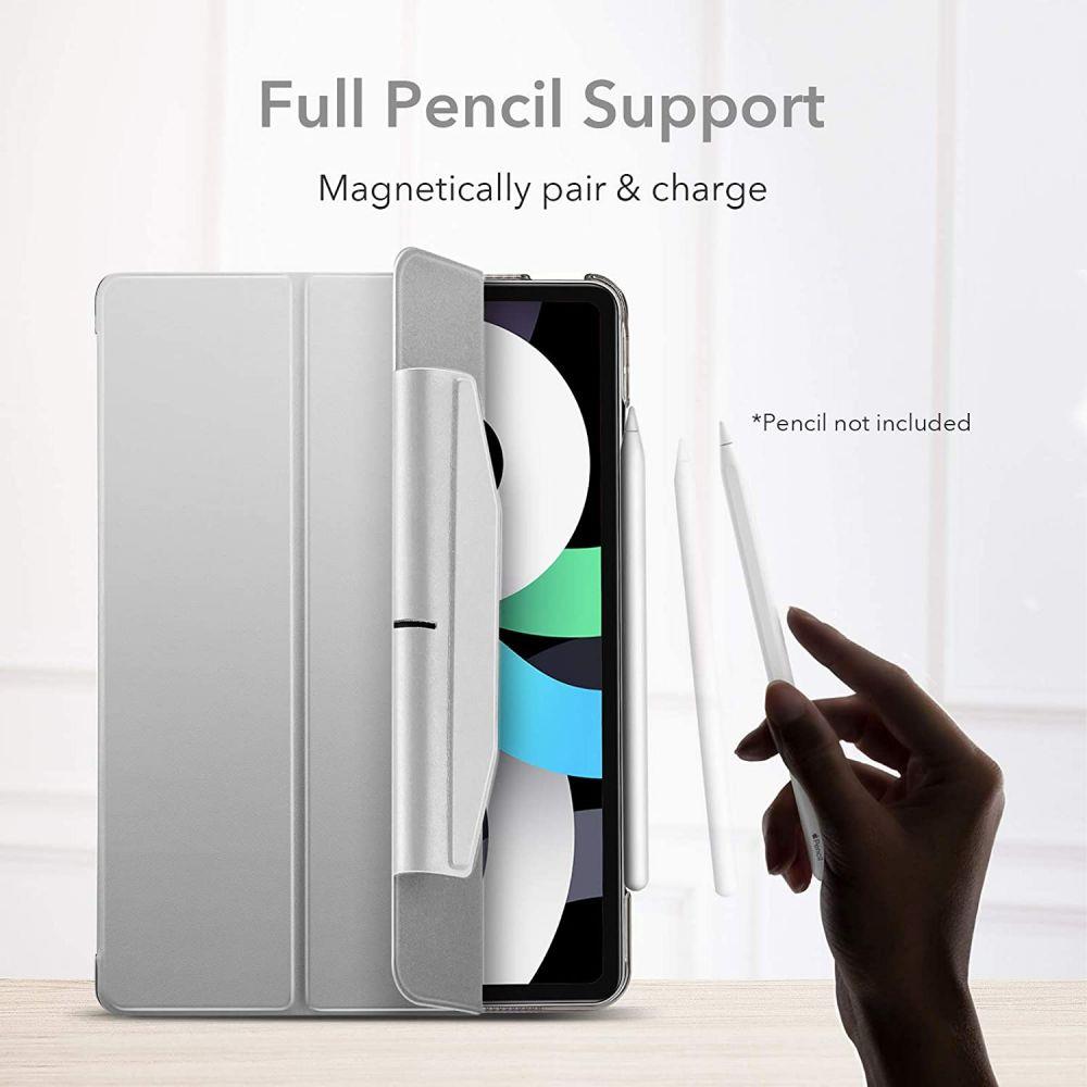 Husa protectie pentru Apple iPad Air 4 2020 sau iPad Air 5 2022, 10.9", Flip cover, Gri, HUR-BBL5415