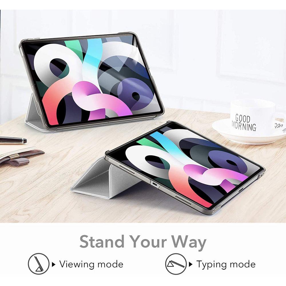 Husa protectie pentru Apple iPad Air 4 2020 sau iPad Air 5 2022, 10.9", Flip cover, Gri, HUR-BBL5415