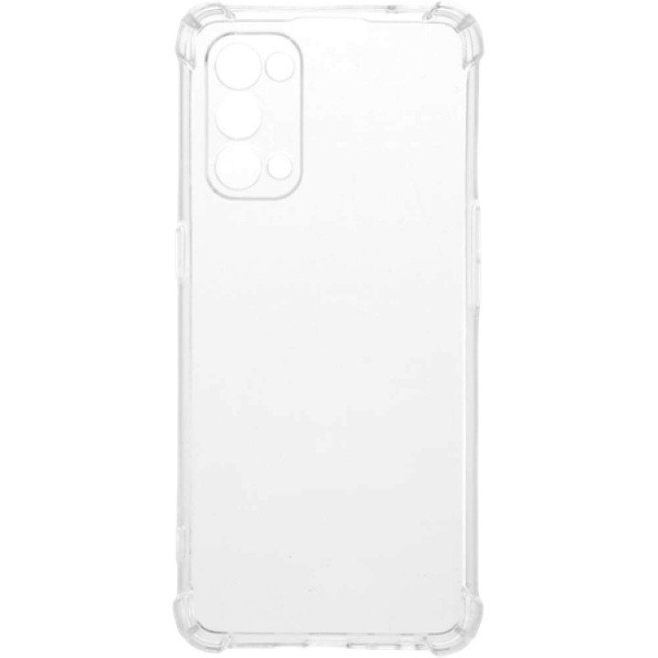 Калъф, съвместим с Oppo Reno 7 5G, тънък гъвкав силиконов бъмпер, прозрачен
