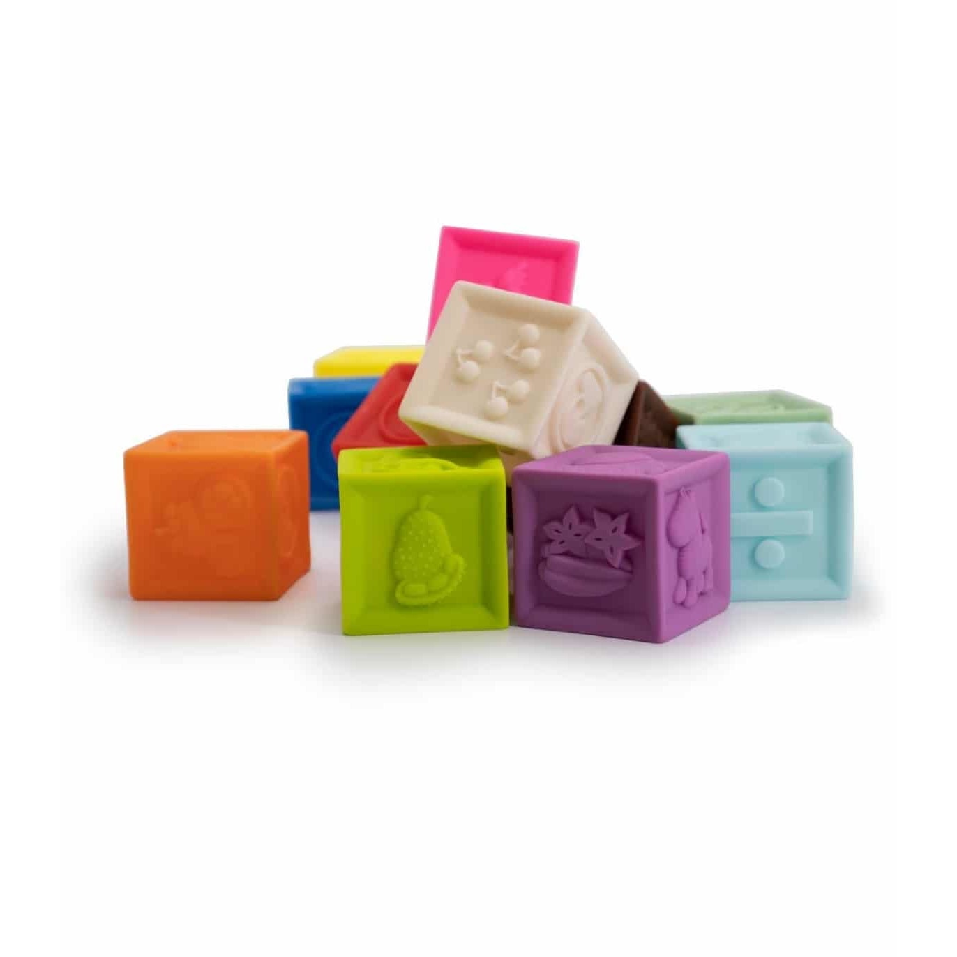 Set 12 cuburi moi, Tachan, educationale, multifunctionale, din silicon ...