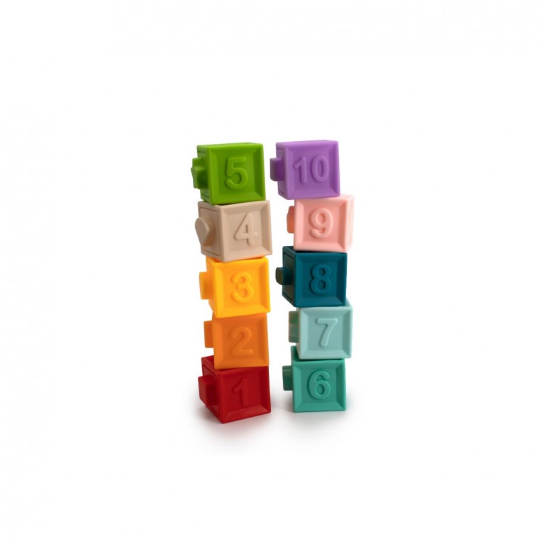Set 10 cuburi moi, Tachan, educationale, multifunctionale, din silicon ...