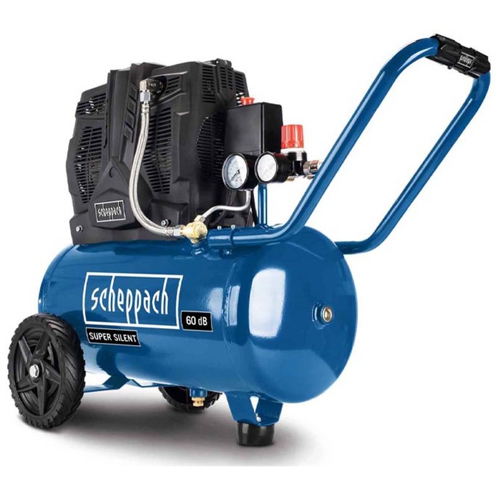 Компресор Scheppach, HC25si, 24 Л, 1100 W, Многоцветен