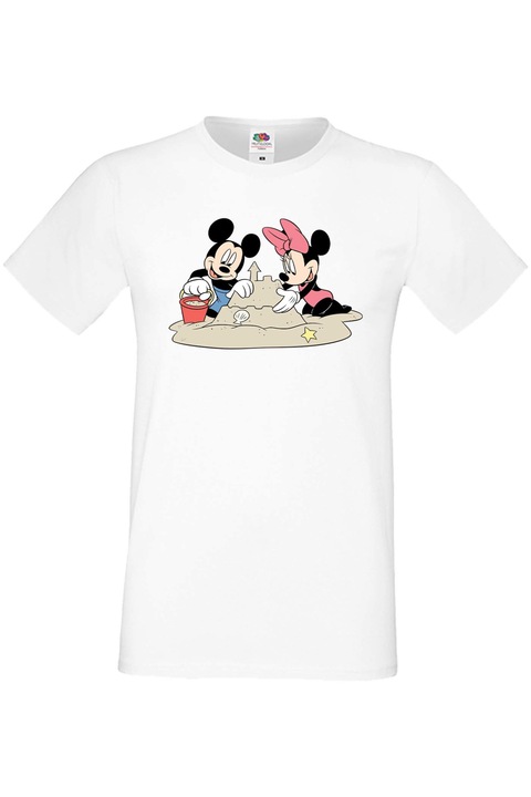 Férfi póló Mickey egér Ajándék Mickey Mouse Minnie egér Minnie Mouse Disney Mickey & Minnie 4, Fehér