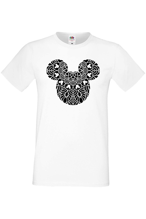 Férfi póló Mickey egér Ajándék Mickey Mouse Minnie egér Minnie Mouse Disney Mickey Head 5, Fehér