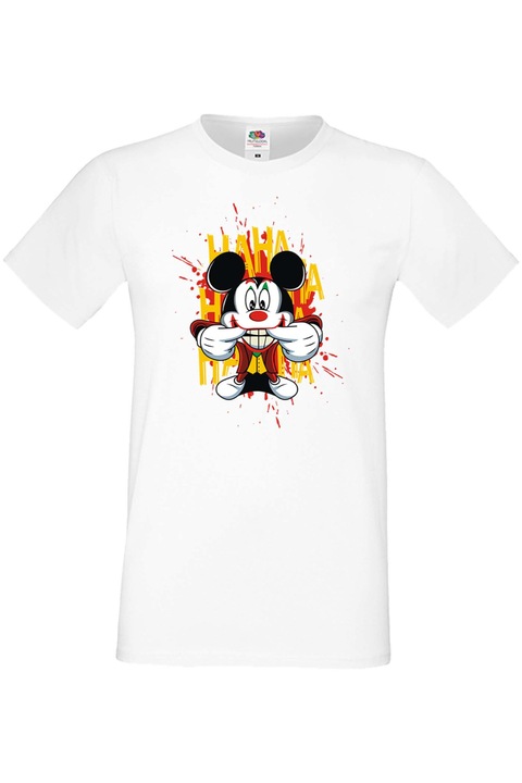 Férfi póló Mickey egér Ajándék Mickey Mouse Minnie egér Minnie Mouse Disney Mickey Joker Batman, Fehér