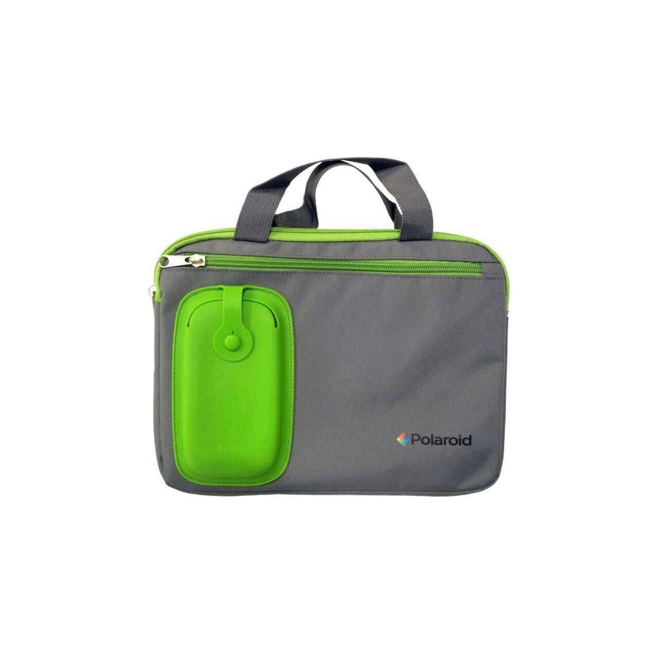 Husa pentru tablete cu buzunar pentru telefon Polaroid EDC 8539, culoare verde
