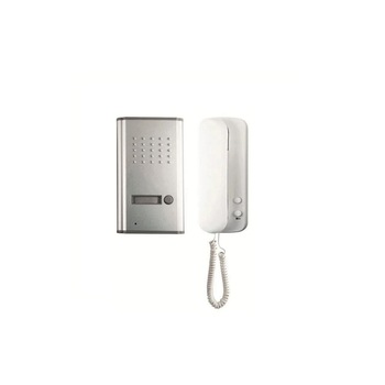 Set interfon cu fir Home DP 02, unitate exterioara metalica Set interfon cu fir Home DP 02, unitate exterioara metalica