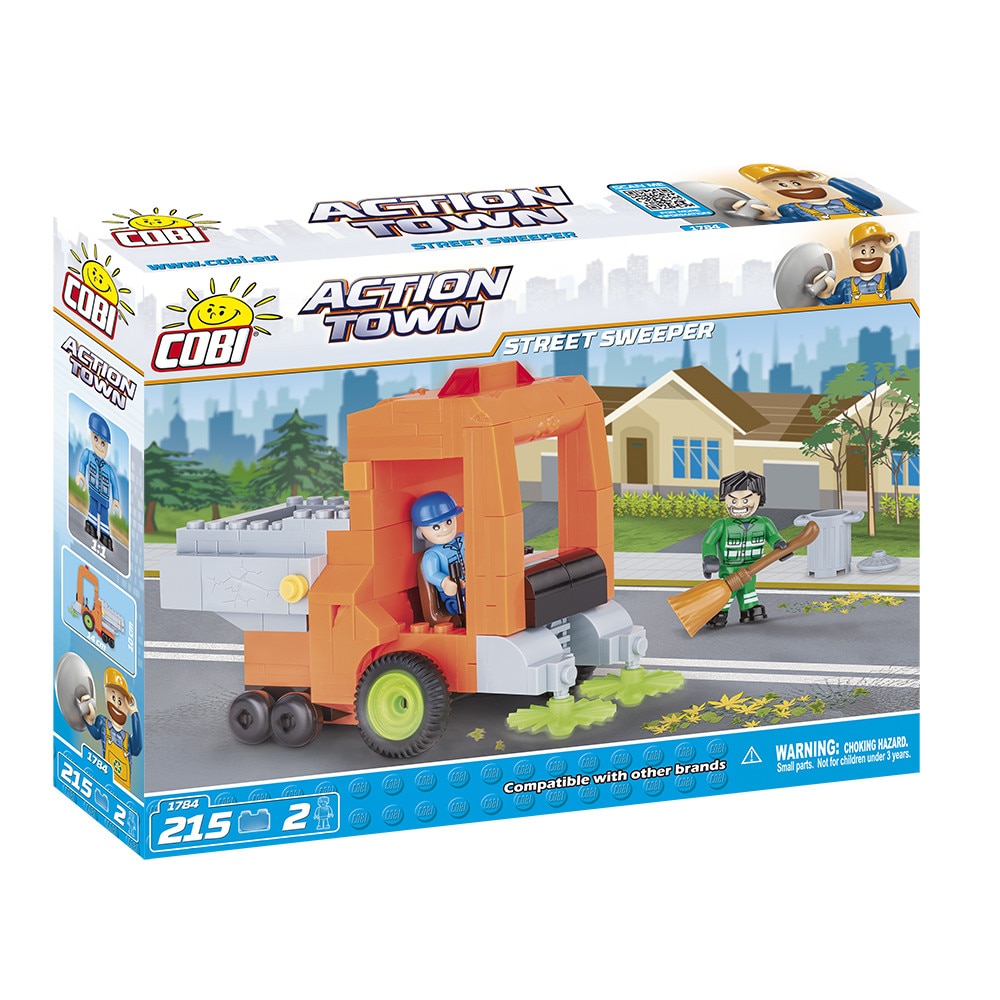 Set Constructie Cobi, Action Town, Masina de curatenie stradala