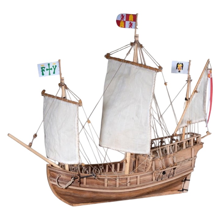 Kit corabie din lemn Pinta, Scara 1:72, 14+