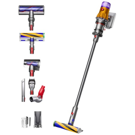 Вертикална прахосмукачка без кабел Dyson V12 Slim Detect Absolute с осветление