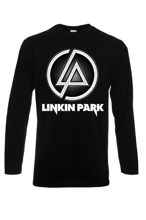 Férfi fém póló, hosszú ujjú fém póló Linkin Park Concert Tour Tour ajándék Linkin Park 7, Fekete