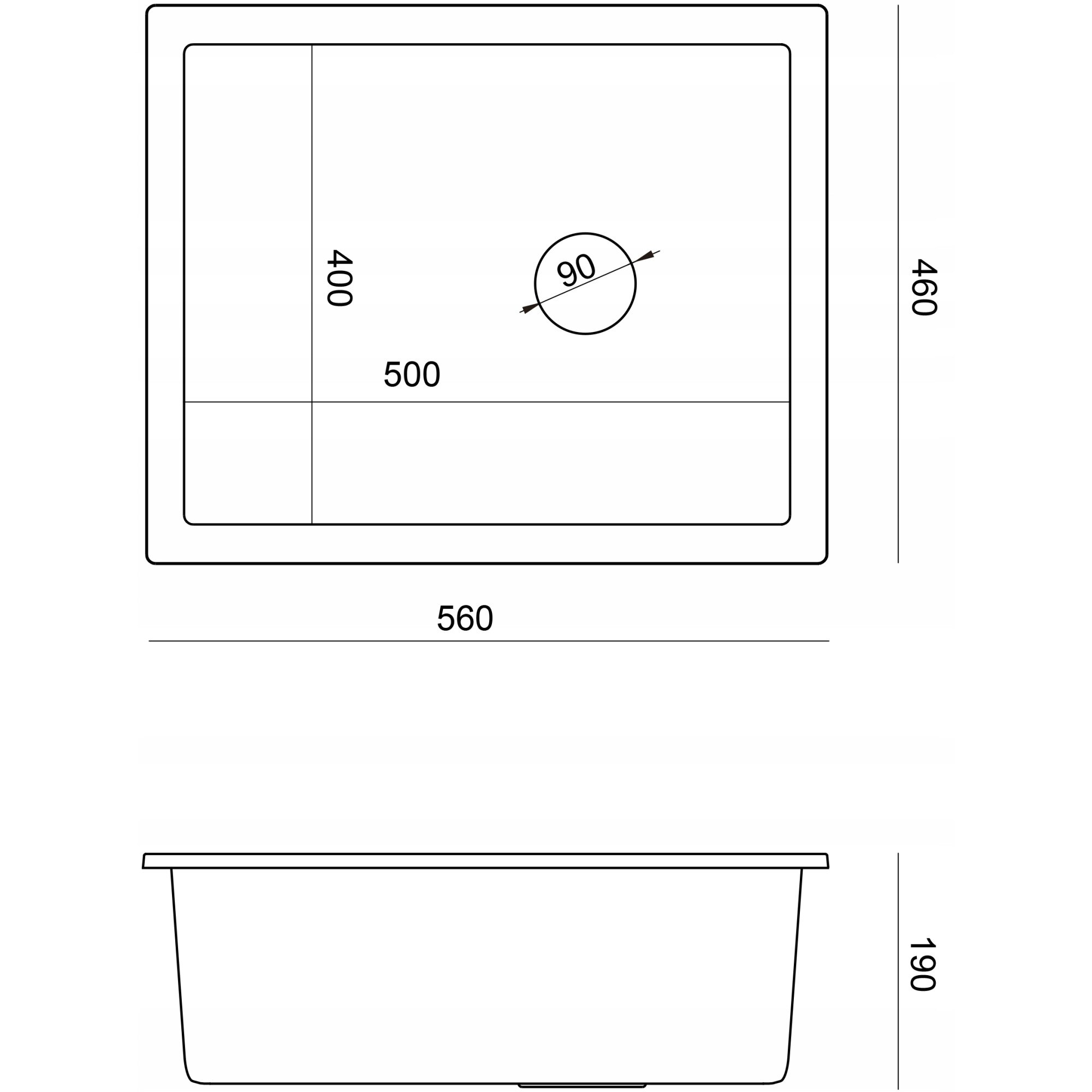 Комплект кухненска мивка + спрей за импрегниране, 30 мл + сода ...