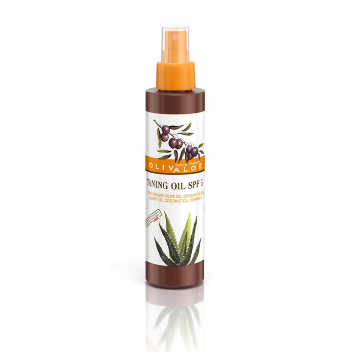 Ulei autobronzant, ΟlivAloe, SPF 5, 150ml