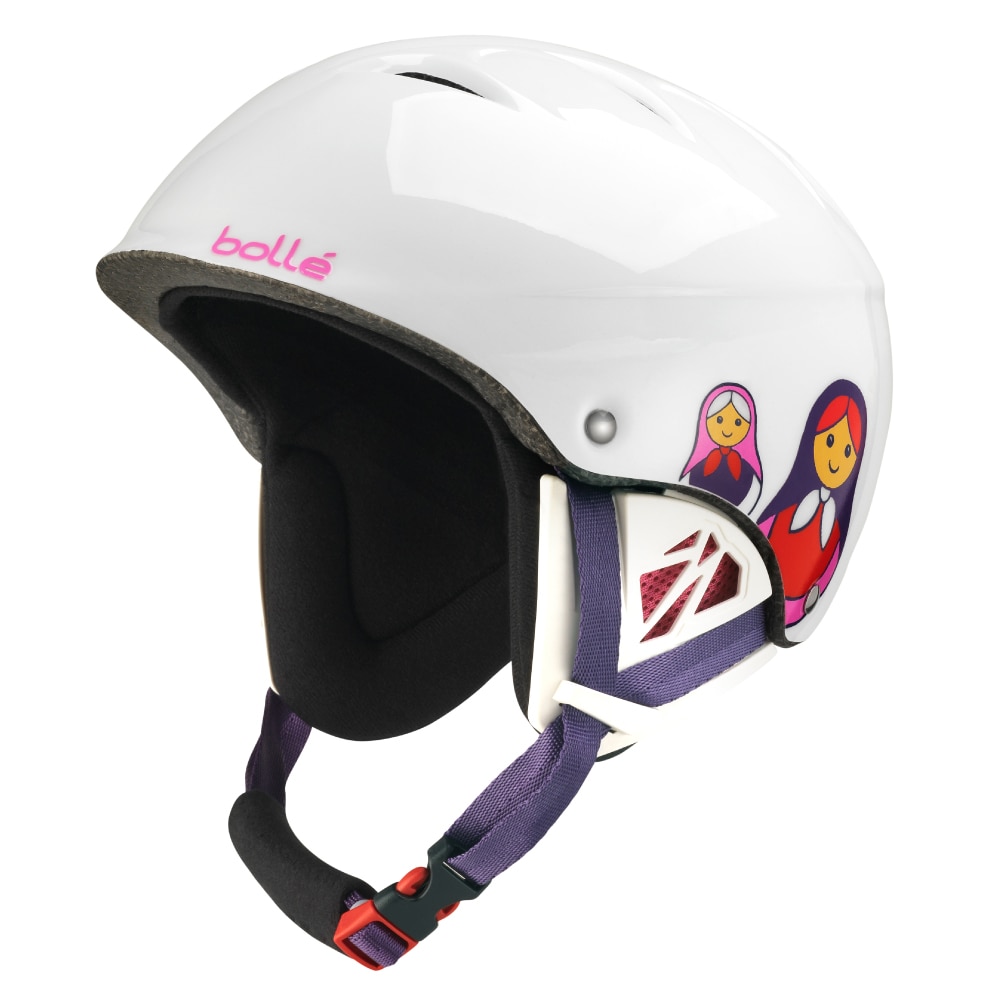 Casca schi Bolle B-Kid Shiny White Matriochka, Alb, 49-53 cm