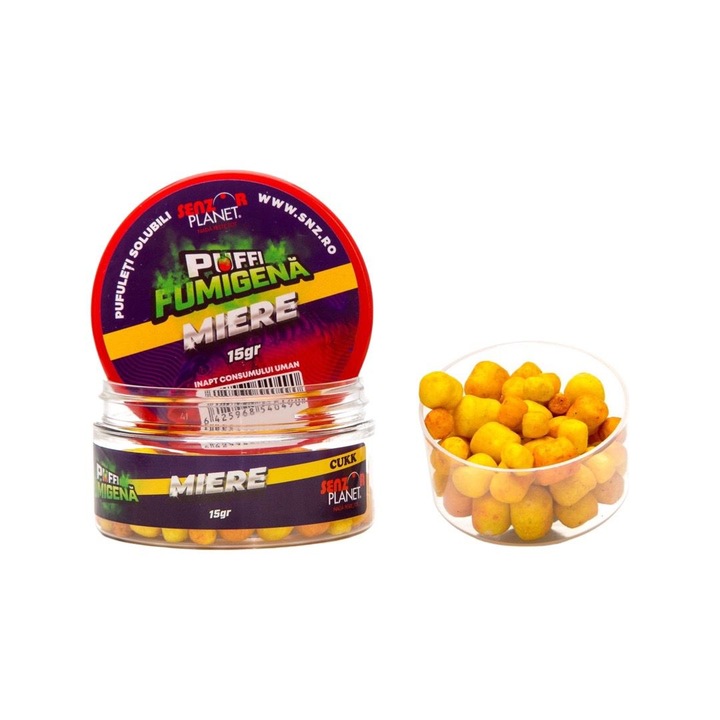Pufuleti pentru carlig PUFFI FUMIGENA, Senzor Planet, Miere, 15 g