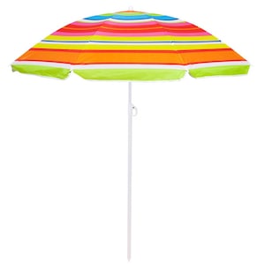 Umbrela de plaja pliabila, Sersimo BU017, 160cm, multicolor