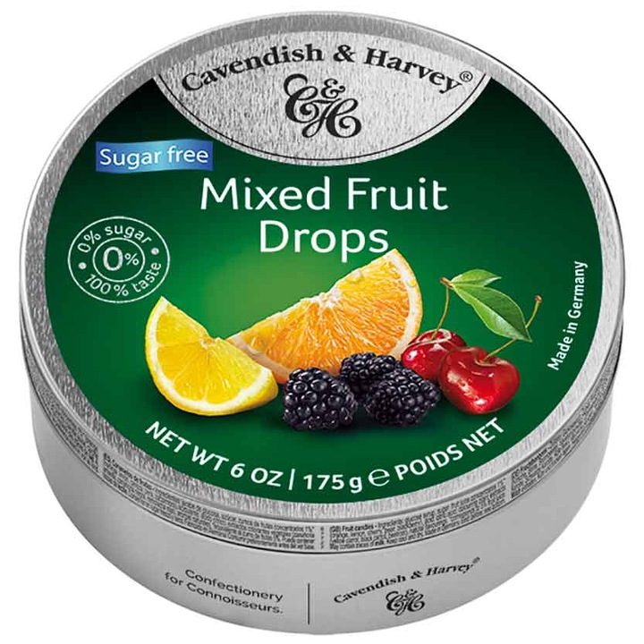 Dropsuri Fara Zahar, Mixed Fruit, Cavendish & Harvey, 175g