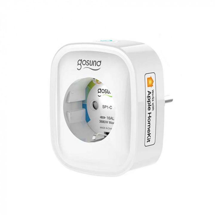 Интелигентен контакт Gosund SP1-C Apple Home Kit, Wi-Fi, 16A