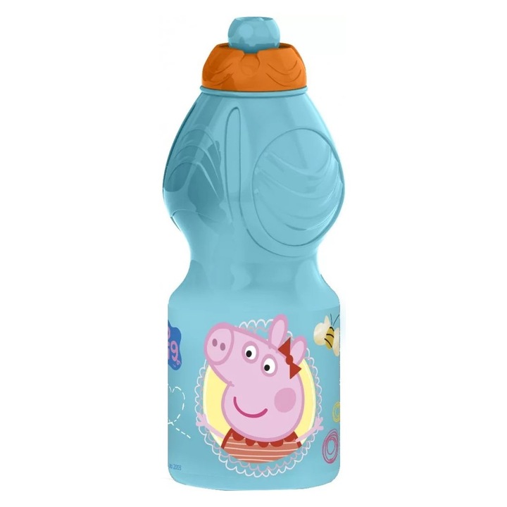 Sticla plastic pentru apa Peppa Pig 400ml Albastru deschis 400 ml