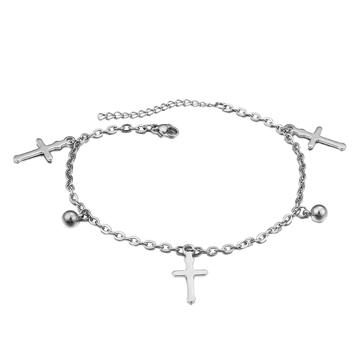 Boka karkötő 4189 rozsdamentes acél, Sic Moda, ezüst, 23 cm