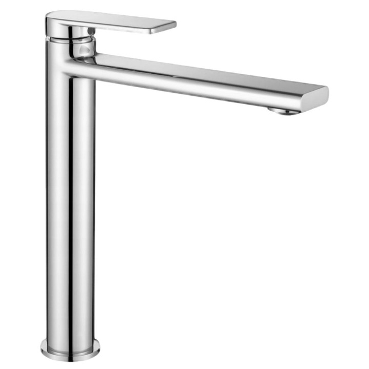 Смесител за мивка, Гранит, Месинг, Хром