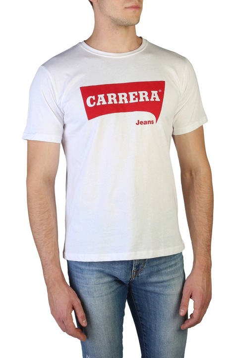 Tricou Barbati Carrera Jeans 7503, Alb