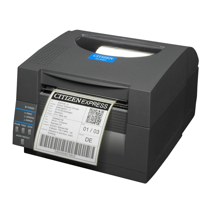 Imprimanta de etichete Citizen CL-S521, 203DPI, Ethernet