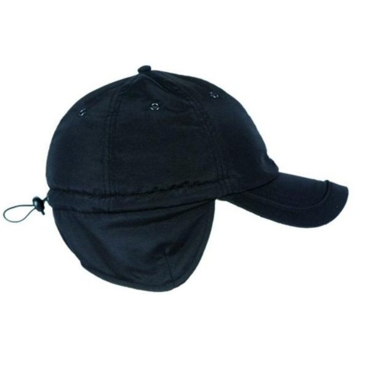 Шапка Atlantis KID TECHNO FLAP,Черна