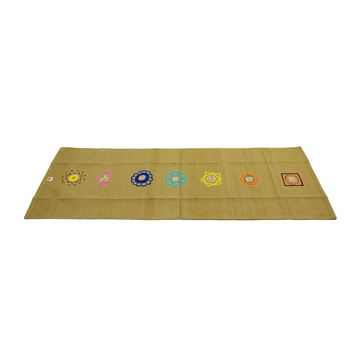 Természetes matrac Yoga 7 Chakras számára 100% szőtt és kézzel hímzett pamutból 200X70cm