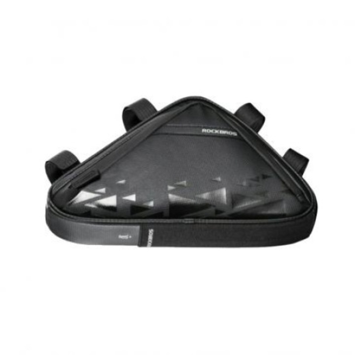 Rockbros univerzális kerékpáros váztáska, 1,5 literes, Fekete