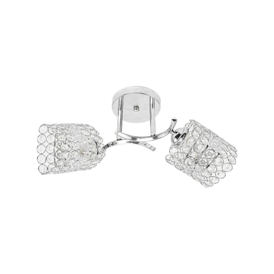 Полилей Alessandro DESIGN Catrina, 2xE27, 2x60W, Метал и кристал, Хром ...