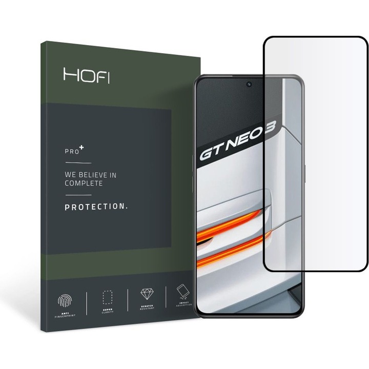 Протектор Hofi Glass Pro+, за Realme GT Neo 3, черен