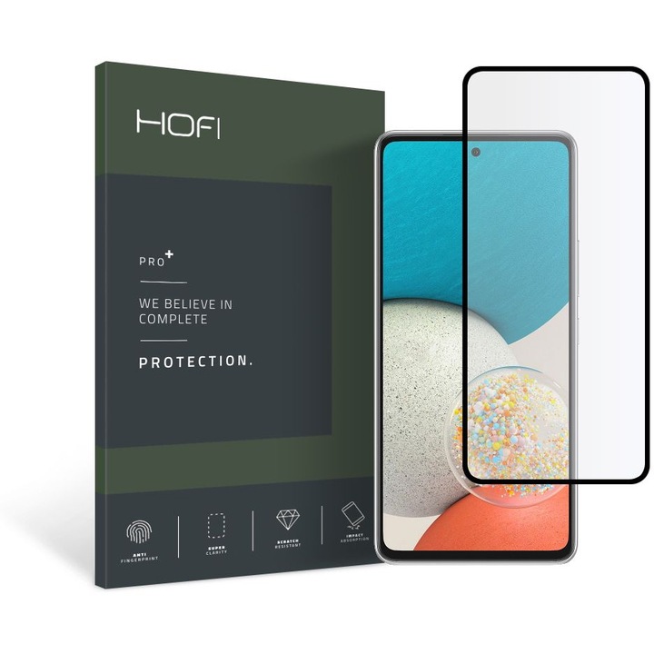 Протектор Hofi Glass Pro+, за Samsung Galaxy A53 5G, черен