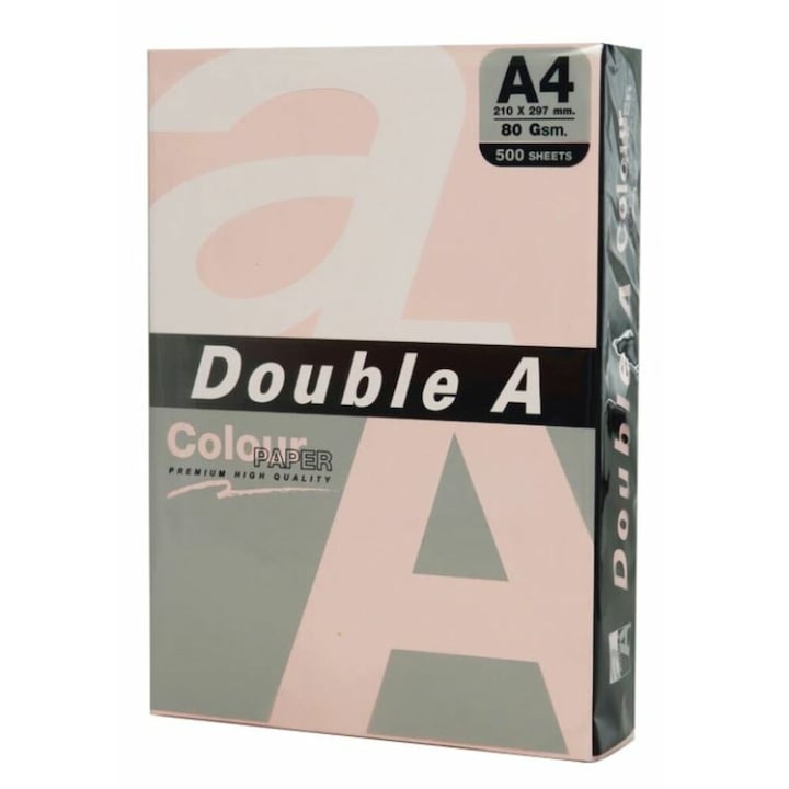 Копирна хартия Double A, Цветна, A4, 80 гр/м2, 500 листа/пакет, Pastel lagoon