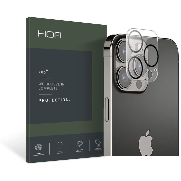 Протектор Hofi Cam Pro+, за камера, за Apple iPhone 13 Pro/13 Pro Max, прозрачен