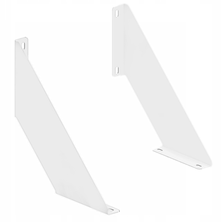 Комплект от 2 конзолни рафта, Gamet, Стомана, Бяло