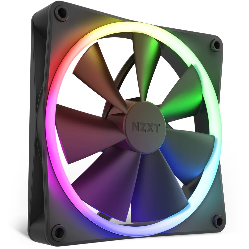 Ventilator NZXT F140 RGB, Negru