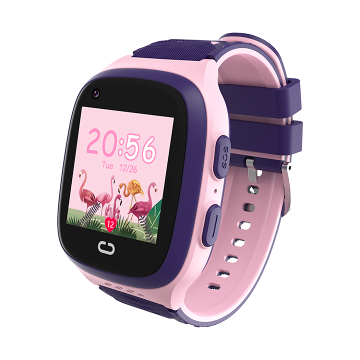 Детски Смарт часовник NUBI LT31, 4G, Сим карта и камера, GPS+LBS+Wi-Fi Tracking, Видео разговор, Розов / Лилав