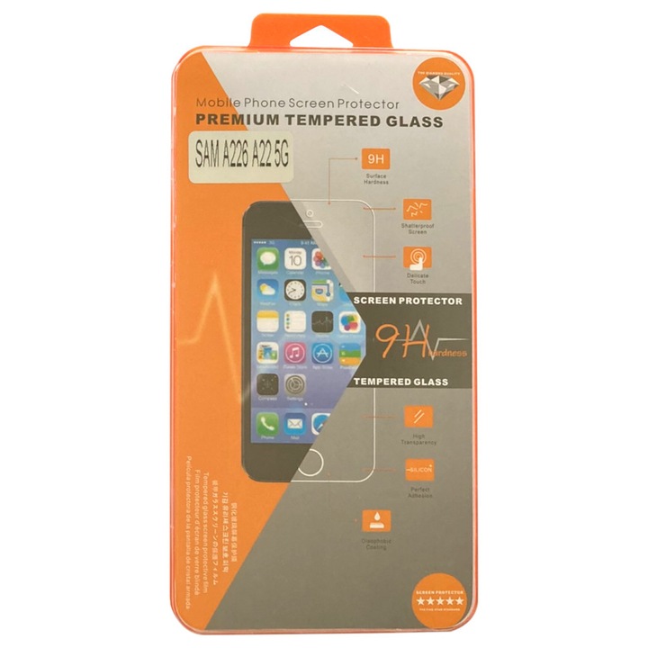 Стъклен протектор Orange Glass, 9H, за Samsung Galaxy A22 5G, Безцветен