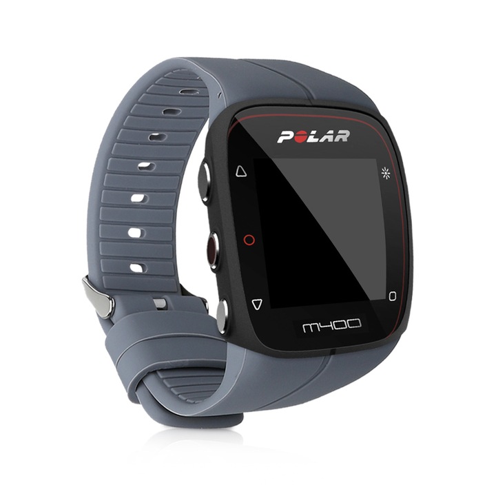 Óraszíj Polar M400 / M430, szilikon, szürke, 44975.73