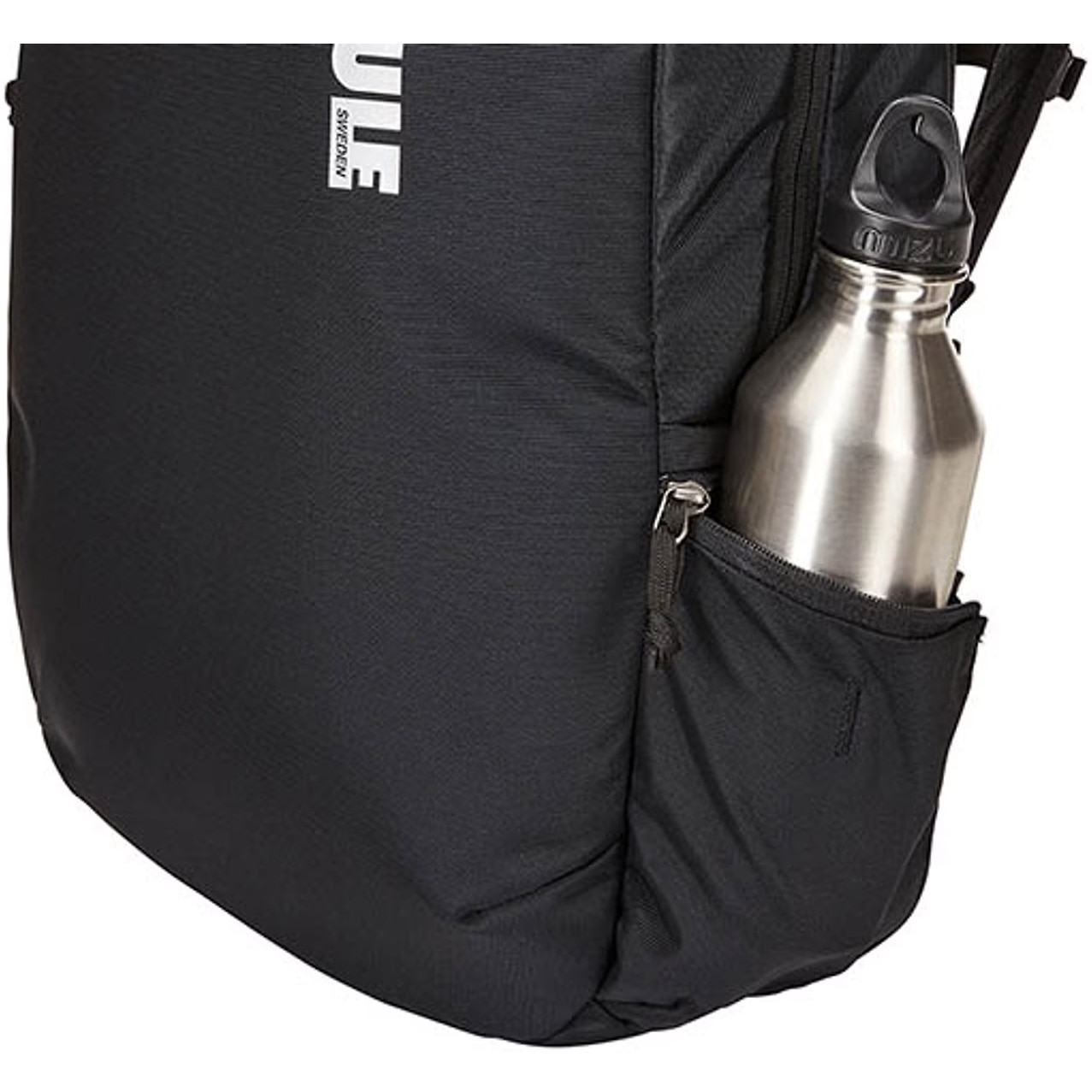 Rucsac THULE notebook 15.6, nylon, 1 compartimente, buzunar interior tableta, 2 buzunare frontale, 2 buzunare laterale, 23 litri, Negru