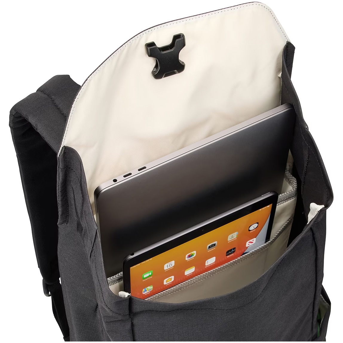 Rucsac THULE pentru notebook de max. 14 inch, 1 compartimente, buzunar lateral x 2, waterproof